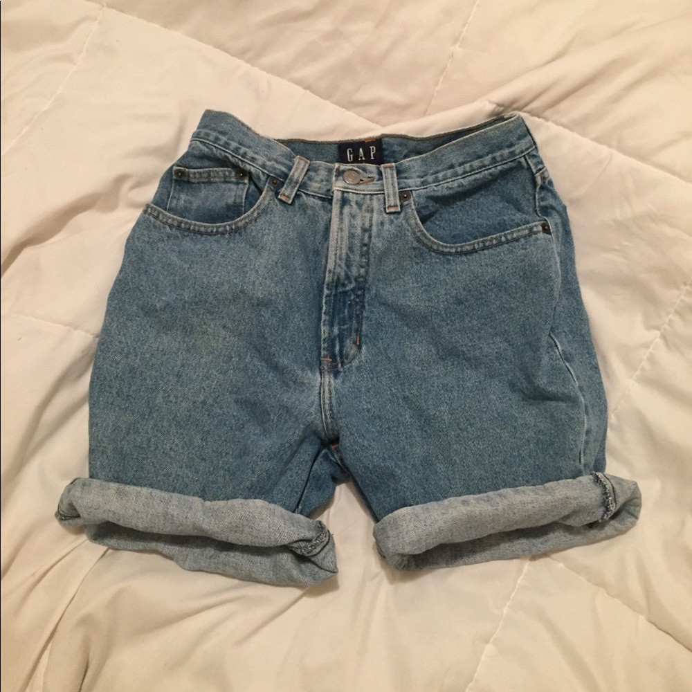 High waisted GAP jean shorts